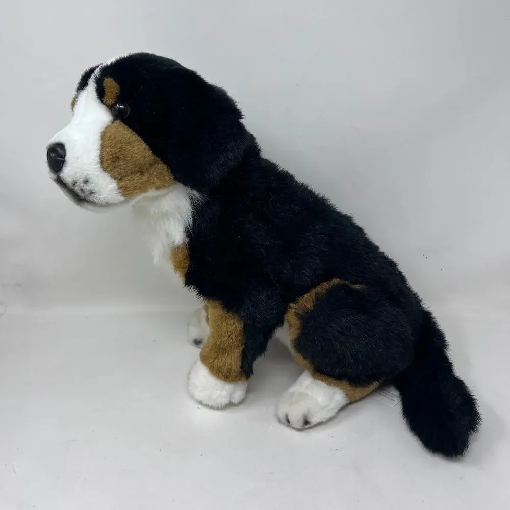 E&J Classic Plush Bernese‎ Mountain Dog Realistic Poseable 14” Stuffed Puppy